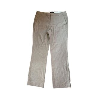 Banana Republic Factory Logan Curvy Fit Trousers Tan Pink Stripes Sz 14